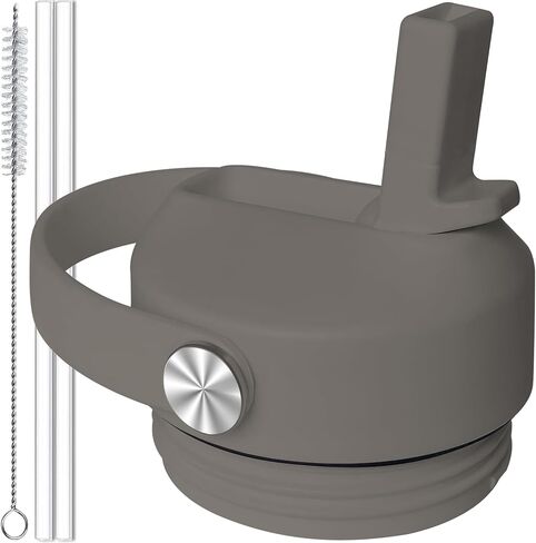 Straw Lids for YETI Rambler Bottle 12 18 26 36 68 oz, Rubber Coated Bite Valve Flexible Handle Lid for Yeti Straw Lid or Chug Cap Top Replacement Water Bottle Accessories in Saudi Arabia