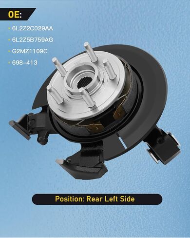 OCPTY Wheel Hub Bearing Steering Knuckle Assembly Rear Left Side 2006-2010 Fit for Ford Explorer 4.0L 4.6L 698-413 in Saudi Arabia