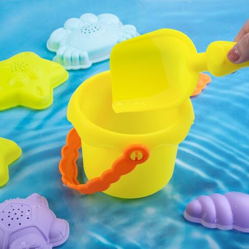 3 otters Beach Toys Set, Baby Beach Toys Beach Shovels RakesTool Kit Sand Bucket Boys and Girls Beach Toys Set 9PCS in Saudi Arabia
