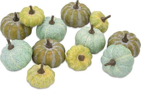 Raz Imports The Pumpkin Patch 3.25 بوصة حقيبة مكونة من 12 قرع - قرع صناعي ذو مظهر طبيعي - خلفية للمزرعة والريف للحفلات - ديكور متين لعيد الشكر ويوم الحصاد والهالوين in Kuwait