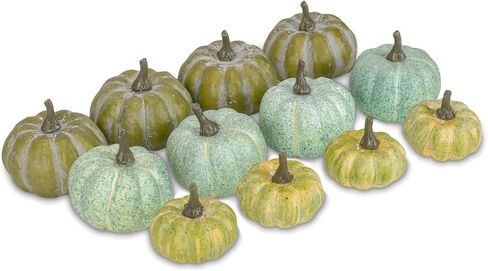 Raz Imports The Pumpkin Patch 3.25 بوصة حقيبة مكونة من 12 قرع - قرع صناعي ذو مظهر طبيعي - خلفية للمزرعة والريف للحفلات - ديكور متين لعيد الشكر ويوم الحصاد والهالوين in Kuwait