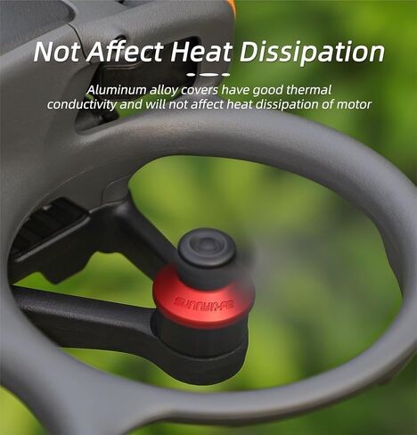 Motor Cover for DJI Avata 2，4Pcs Aluminum Alloy Dustproof Waterproof Protective Motor Cover Cap for DJI Avata 2 Drone Motor Cover,for DJI Avata 2 Drone Accessories (Black) in Saudi Arabia