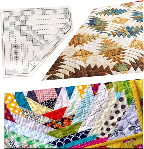 Mini Quilt Ruler Folded Corners Ruler Transparent Acrylic DIY Trim Tool Quilting Ruler for 6 8 10 Inch Finished Blocks in Saudi Arabia