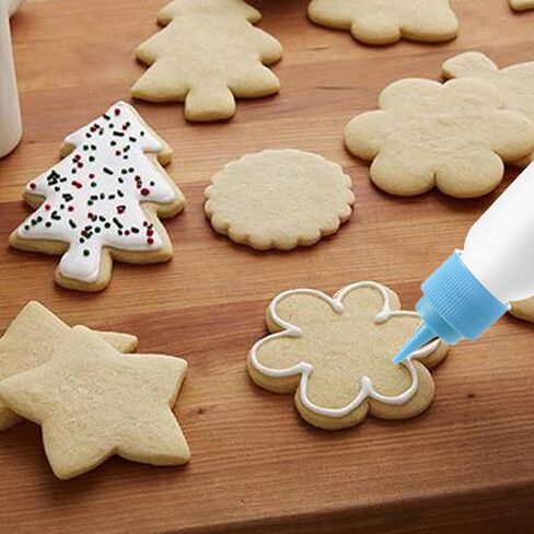40 Pack Small Squeeze Writer Bottles 2 Oz, 20 Each (1 & 2 Oz) Small Cookie Icing Bottles, Small Easy Squeeze Bottle for Food Coloring, Food DIY & Ice Cream Decoration in Kuwait