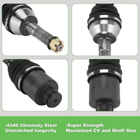 Rear Left Right CV Axles Drive Shaft & Wheel Bearings Set for Polaris Sportsman 400 450 500 570 800 Forest, Hawkeye 2x4 2011 2012 2013 2014 ATV Axle Replacement in Saudi Arabia
