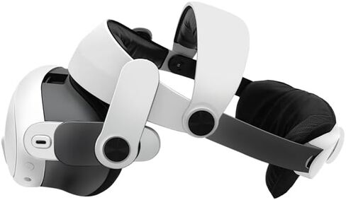 حزام رأس iovroigo قابل للتعديل مع فيلم مقسى عالي الدقة متوافق مع Meta/Oculus Quest 3، بديل لملحقات حزام Quest 3 Elite لتعزيز الدعم والراحة في الواقع الافتراضي in Saudi Arabia