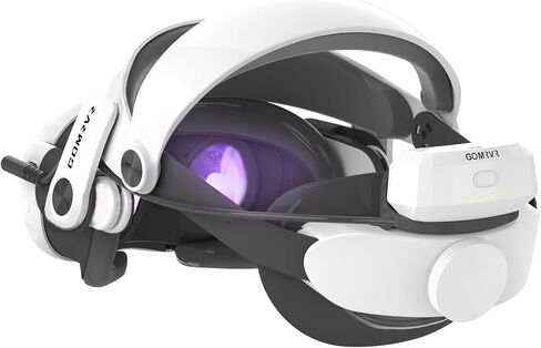 حزام رأس هالو قابل لإعادة الشحن بقدرة 5000 مللي أمبير في الساعة لـ Quest 3، يطيل وقت تشغيل سماعة الواقع الافتراضي، بولي يوريثان ناعم صديق للبشرة لمزيد من الراحة Quest 3 الملحقات in Kuwait