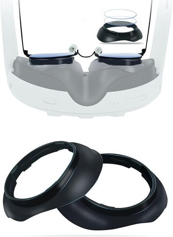 Glasses Spacer Protector Compatible with Meta Quest 3 Lens Protector Glasses Lens Insert Bumper Frame Anti-Scratch Ring,Protect Myopia Glasses from Scratching Compatible with Meta Quest 3 Accessories in Saudi Arabia