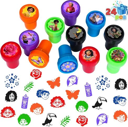 24 قطعة من أختام إنكانتو للأطفال، هدايا لوازم حفلات أعياد الميلاد من إنكانتو، جوائز مكافآت الفصل الدراسي، حقيبة هدايا جودي لهدايا حفلات أعياد الميلاد من إنكانتو in Kuwait