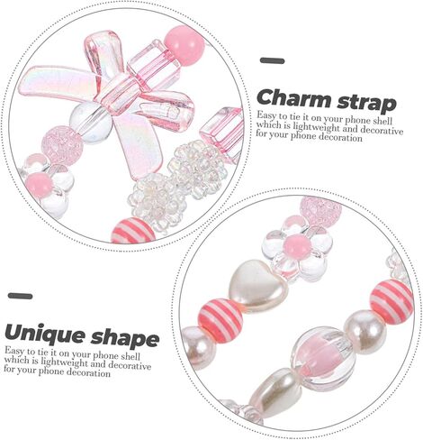 BESTOYARD 2pcs Mobile Phone Straps strawberry phone case phone case with charm strawberry decor decorative phone lanyard mobile phone chains phone charm phone decoration Stone bow tie resin in Saudi Arabia