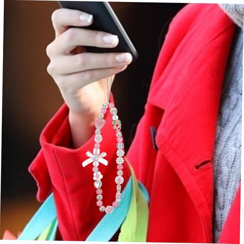 BESTOYARD 2pcs Mobile Phone Straps strawberry phone case phone case with charm strawberry decor decorative phone lanyard mobile phone chains phone charm phone decoration Stone bow tie resin in Saudi Arabia