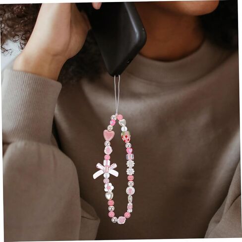 BESTOYARD 2pcs Mobile Phone Straps strawberry phone case phone case with charm strawberry decor decorative phone lanyard mobile phone chains phone charm phone decoration Stone bow tie resin in Saudi Arabia