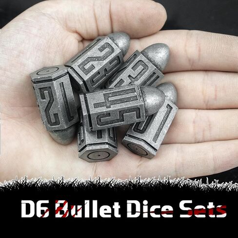 DND Dice,D6 Dice DND,16mm D&D Metal Dice Set for Dungeons and Dragons with Blue Dice,Tenzi,Farkle,Yahtzee, Bunco or Teaching Math (Line-Blue) in Saudi Arabia