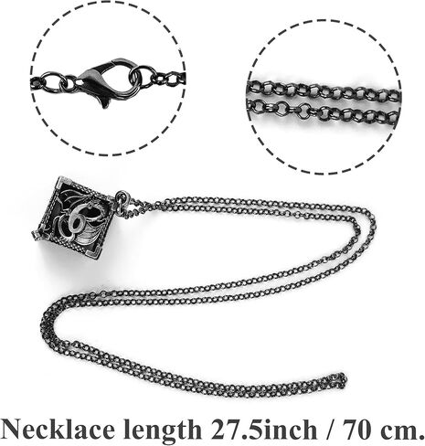 مجموعة نرد صغيرة من QIELIZI مع قلادة نرد مجوفة نحاسية D20 حافظة نرد عتيقة صغيرة معدنية صغيرة DND مجموعة نرد D&D سلسلة مفاتيح محمولة 7 قطع مجموعة نرد (4 برونزية/برونزية) in Kuwait