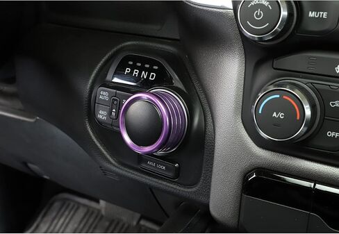 JWWY Gear Shift Switch Knob Cover Trim for Dodge 2018-2023+ RAM 1500 Special Editions, Pink Hollow Aluminum Alloy in Saudi Arabia