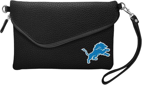 NFL Detroit Lions Pebble Fold Over Crossbody Wallet in Saudi Arabia