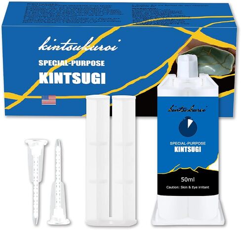 Kintsukuroi Glue, 50ml Kintsugi Instant Mix Epoxy Adhesives, High Viscosity Kintsugi for Kintsugi Art, Supplement for Special-purpose Glue in Kintsugi Repair Kit, High-strength Bonding, Repair Lasting in Saudi Arabia