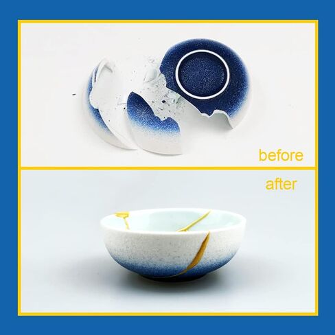 Kintsukuroi Glue, 50ml Kintsugi Instant Mix Epoxy Adhesives, High Viscosity Kintsugi for Kintsugi Art, Supplement for Special-purpose Glue in Kintsugi Repair Kit, High-strength Bonding, Repair Lasting in Saudi Arabia