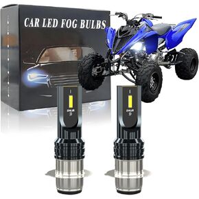 Fit For Yamaha Raptor 350 660R 700 700R LED Headlight Bulb Kit YFM350R YFM660R, P15D H6 H6M ATVS UTV Light Bulbs, 12000 Lumens 6000K White 55W H6M Light Bulbs, Plug and Play, 2-Pack in Saudi Arabia