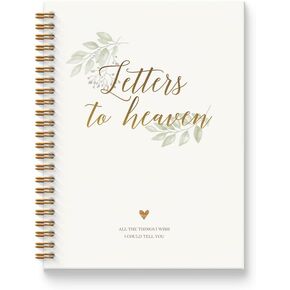 Letters to Heaven Notebook Journal 5.5x8.3, Grief Journal for Women, Remembrance Bereavement Gifts, Memorial Sympathy Gifts for Loss of Loved One Spiral Hardcover Notebook in Saudi Arabia