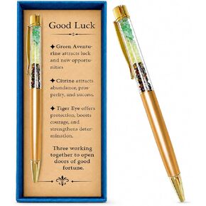 Next Chapter Crystal Pen for Her, Graduation Gifts for Women, New Beginning Keepsake with Message Card, Inspirational Encouragement Present for Friend Sister Coworker in Saudi Arabia