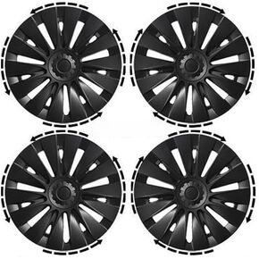 19 Inch Wheel Covers for Tesla Model Y 2020-2024, 4PCS Matte Black Hubcaps for Model Y Gemini Wheels, Full Rim Cover Hub Caps with Snap-On Fit, ABS Replacement Wheel Covers Accessories in Saudi Arabia