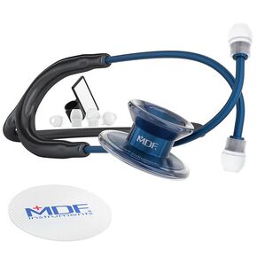 سماعة الطبيب MDF Instruments MD One Epoch خفيفة الوزن من التيتانيوم، للكبار، أجزاء مجانية مدى الحياة، أنبوب أبيض، سماعة رأس Cyprium Chestpiece، MDF777TCP29 in Kuwait