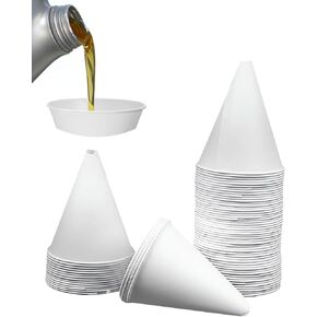 50PCS Small Funnels,Car Accessories Oil Funnels,Automotive Funnel,Paper Funnel for Automotive Use,Suitable for Most Engine Oil Tanks,Motorcycles,Cars,SUVs,RVs,Jeeps,Vans,Trucks,Ships in Kuwait