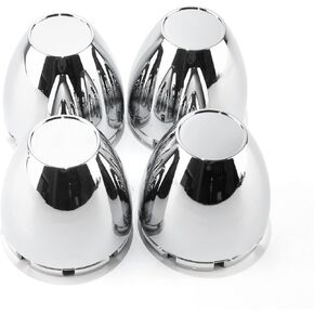 RTrhinoTuning 4 PCS 3.26" Bore Dome Center Cap for Rim 3 1/4" Wheel Center Caps, OD: 3.26"(83 mm) ID: 3.15"(80 mm) Wheel Caps Hubcaps, Chrome Silver in Kuwait