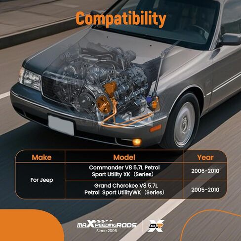 مضخة توجيه كهربائية من maxpeedingrods 21-5461 لسيارة جيب كوماندر جراند شيروكي 5.7L 2005-2010، استبدال #21-5461 52089883AC 52089883AD in Kuwait
