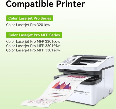 218X Toner Cartridges 4 Pack Compatible Replacement for HP 218X 218A Toner Color LaserJet Pro 3201dw MFP 3301fdw 3301sdw 3301cdw Printer (Black/Cyan/Yellow/Magenta) in Saudi Arabia