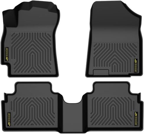 سجادات أرضية طراز 3 متوافقة مع طراز Tesla 3 2017-2023 سبتمبر، بطانات أرضية TPE مناسبة لجميع الأحوال الجوية، سجادات سيارة بتغطية كاملة مقاومة للماء ومضادة للانزلاق للصف الأول والثاني، أسود، 4 قطع in Kuwait