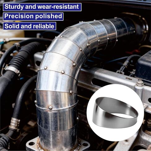 5PCS 2.5" 304 Stainless Steel Tight Radius Pie Cuts, 90 degree Stainless Exhaust Pipe Exhaust Cutout, Pie Cuts Laser Cut & Deburred for Custom Exhaust and Fabrication Projects in Saudi Arabia