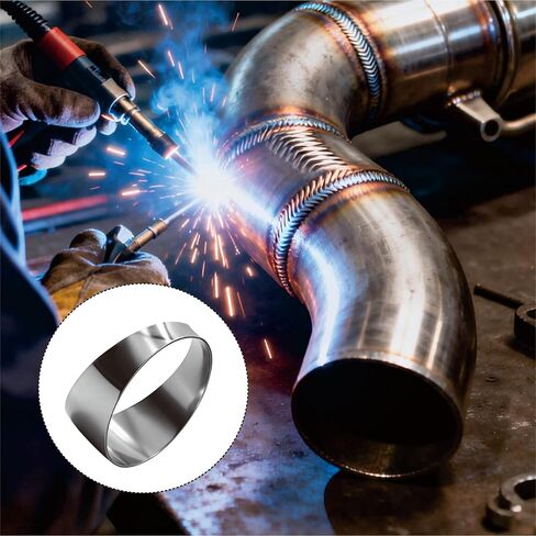 5PCS 2.5" 304 Stainless Steel Tight Radius Pie Cuts, 90 degree Stainless Exhaust Pipe Exhaust Cutout, Pie Cuts Laser Cut & Deburred for Custom Exhaust and Fabrication Projects in Saudi Arabia
