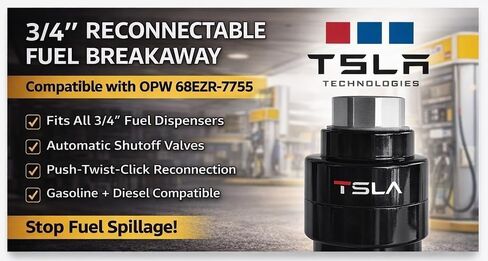 68EZR-7575 3/4 بوصة TSLA فصل الوقود القابل لإعادة التوصيل - (متوافق مع OPW68EZR-7575) in Kuwait