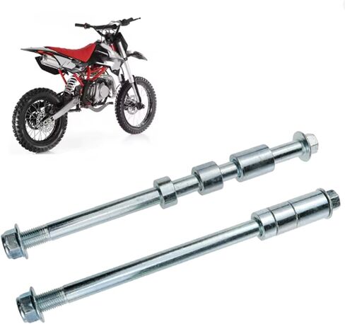 1PCS M12 Bike Axle 210mm Mini Bike Axle Front and Rear Axle Screw Spacer Kit Mini Bicycle Parts for 70cc, 110cc and 125cc in Kuwait