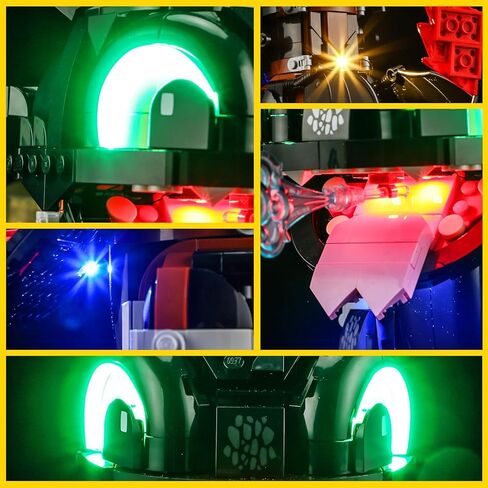 BOOZUU Light Kit for 10375 Toothless - Easy Install with Guide, Hidden Wires, DIY Light Upgrade for How to Train Your Dragon Display (Lights Only, No Model) in Saudi Arabia