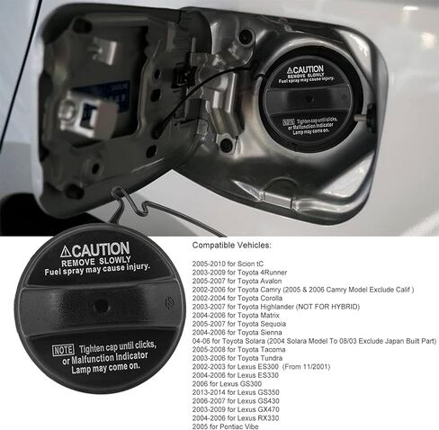 Fuel Cap 77300-33070 Fuel Tank Gas Cap for TOYOTA 4Runner, Avalon, Camry, Corolla, Highlander, Matrix, Sequoia, Sienna, Solara, Tacoma, Tundra, for LEXUS GX470, ES330, ES300 Gas Cap in Kuwait