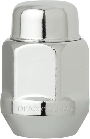 DPAccessories 20 Chrome 7/16-20 Closed End Bulge Acorn Lug Nuts - Cone Seat - 13/16" Hex D3711-2305/20 in Kuwait