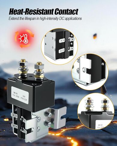 SW180 DC Contactor Solenoid 36V 200A Continuous 1000 Amp Peak Fit for EZGO Club CAR Yamaha Golf Carts in Saudi Arabia