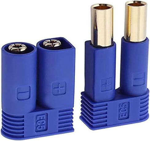Lasmo 10Pairs EC5 Connector Bullet Banana Plug Battery Female Male Connector 5mm Bullet Gold Connector for RC Models Motor Connection Accessories in Saudi Arabia