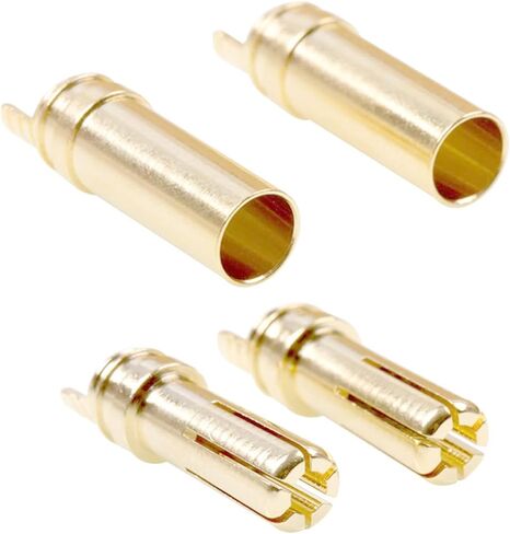 Lasmo 10Pairs EC5 Connector Bullet Banana Plug Battery Female Male Connector 5mm Bullet Gold Connector for RC Models Motor Connection Accessories in Saudi Arabia