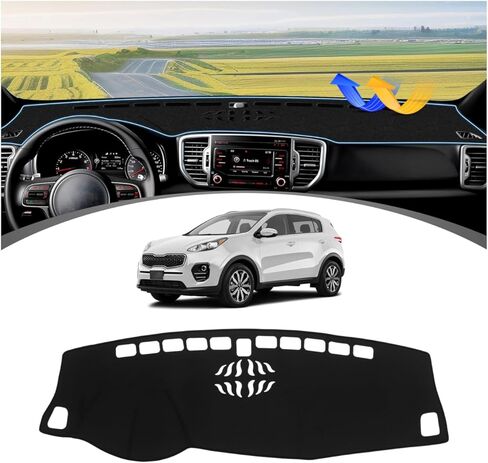 FIILINES Dash Cover for 2022-2025 Honda Civic, Dashboard Mat Accessories Dash Cover Sunshade Nonslip Mesh Protector No Glare Black in Saudi Arabia