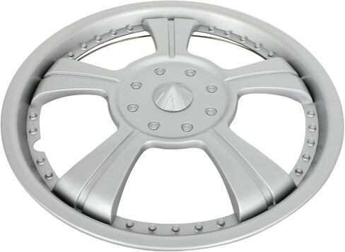 OCPTY Wheel Rim Cover Universal Hubcaps 13 inch Wheel Cover, Silver Replacement Snap On Car Truck SUV, 4 Piece in Kuwait