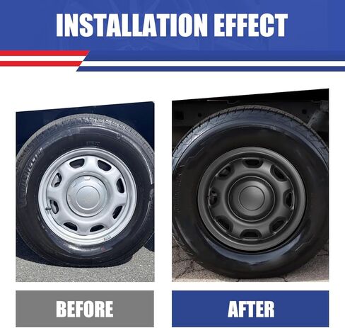 CPW 17 بوصة Hubcaps مناسبة لـ Ford F-150 2010-2025، غطاء إطارات العجلات مناسب لـ Ford F-150 Hybrid 2021-2025، أغطية محور من مادة ABS والكمبيوتر الشخصي متوافقة مع مجموعة عجلات فولاذية مكونة من 4 قطع (أسود غير لامع، 4 عبوات) in Kuwait