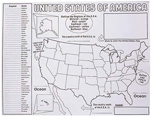 Cyo All About The United States - 30 Pieces - Educational and Learning Activities for Kids in Saudi Arabia