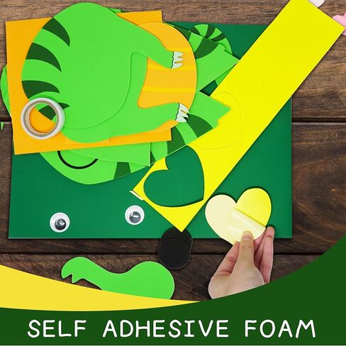 4E's Novelty DIY Dinosaur Valentines Card Box Craft Kit - Makes 1 Valentines Day Crafts for Kids, Valentine Mailbox for Classroom Exchange Party Activity Mail Box Crafts for Kids Girls Boys in Kuwait