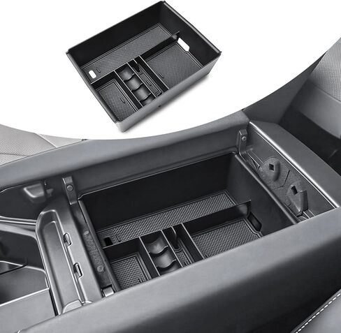 Center Console Organizer Tray Compatible with 2024 2025 2026 Lexus TX 350 500h 550h+ Accessories - Custom Fit 2024-2026 TX All Trim Levels, Durable ABS Armrest Storage Box with Coin Holder in Saudi Arabia