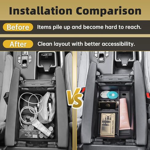 Center Console Organizer Tray Compatible with 2024 2025 2026 Lexus TX 350 500h 550h+ Accessories - Custom Fit 2024-2026 TX All Trim Levels, Durable ABS Armrest Storage Box with Coin Holder in Saudi Arabia