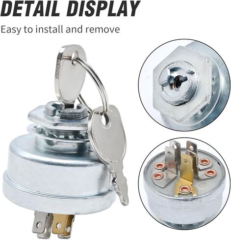 مفتاح تشغيل الإشعال Hoypeyfiy مع مفتاحين، بديل لـ Troy Bilt 1754250P / Hustler 045898 Super Z Mini Z/Exmark 1-543070 / AYP 158913 & Hydro Walk Behind in Kuwait